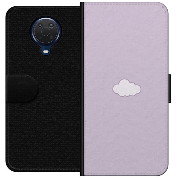 Nokia G20 Plånboksfodral Lila Moln – minimalistiskt moln p