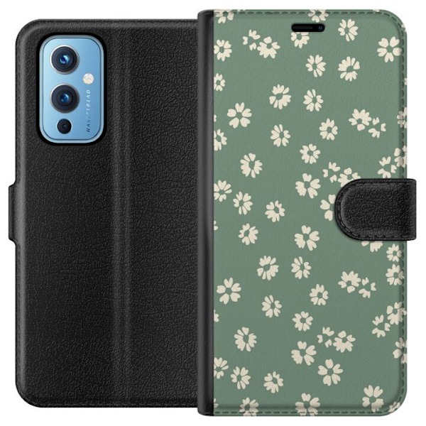 OnePlus 9 Plånboksfodral Blomsterdröm – färgglatt blommönster