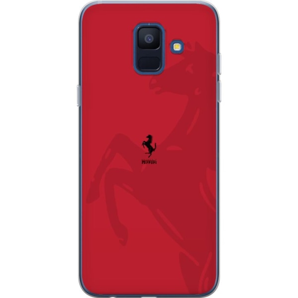 Samsung Galaxy A6 (2018) Gennemsigtig cover Ferrari