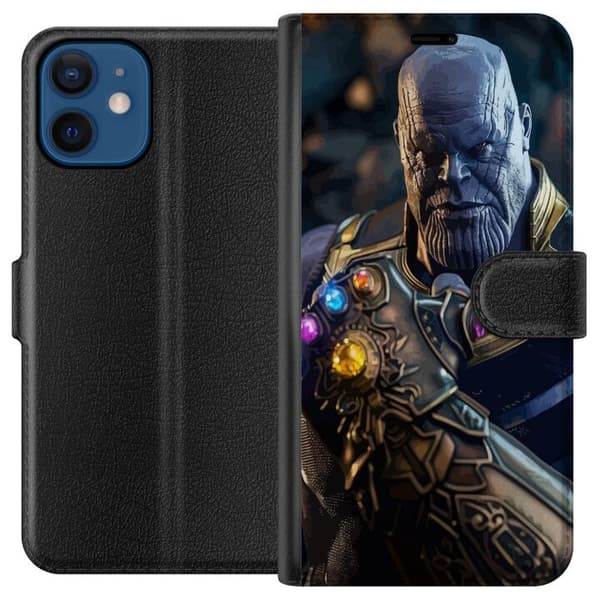 Kompatibel Tegnebogsetui til Apple iPhone 12 mini Thanos Marvel