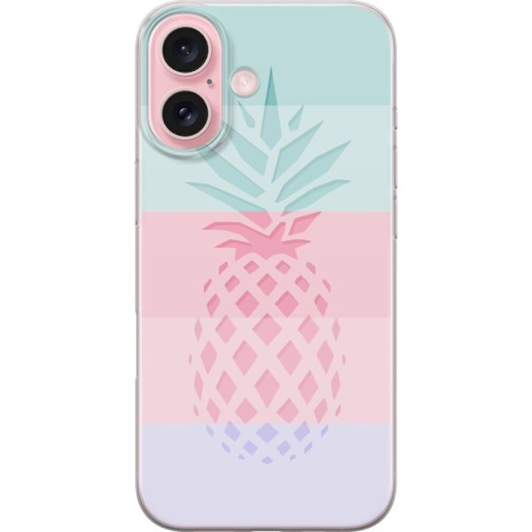 Apple iPhone 16 Gennemsigtig cover Ananas