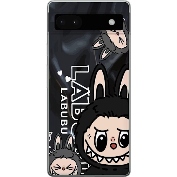 Google Pixel 6a Läpinäkyvä kuori <nl>Labubu Black Energy -