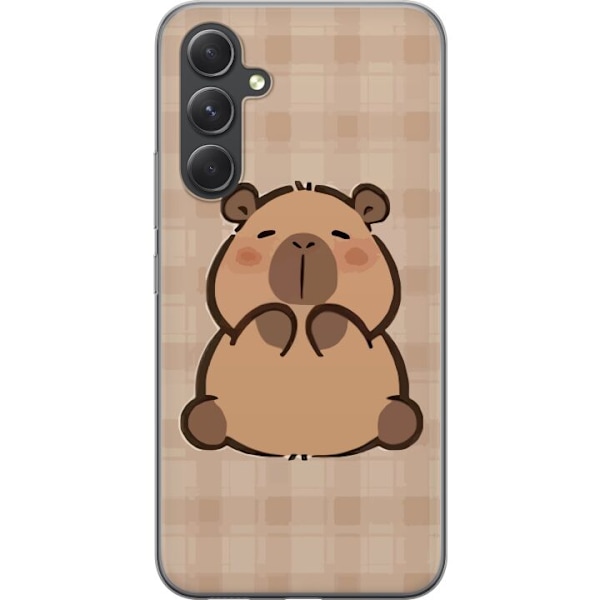 Samsung Galaxy S24+ Läpinäkyvä kuori Mobilskal kawaii capybara flera figurer japansk stil