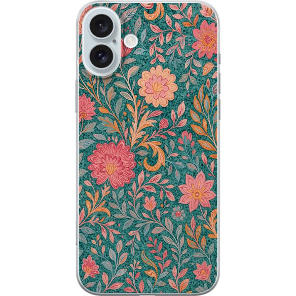 Apple iPhone 16 Plus Läpinäkyvä kuori Floral Dream