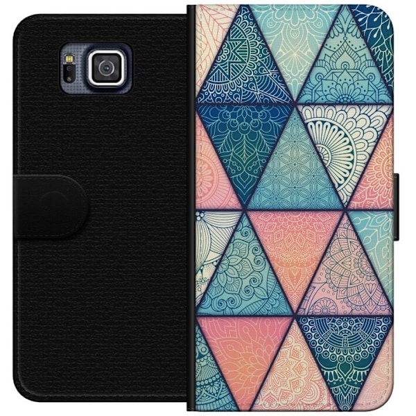 Samsung Galaxy Alpha Tegnebogsetui Mandala Trekanter