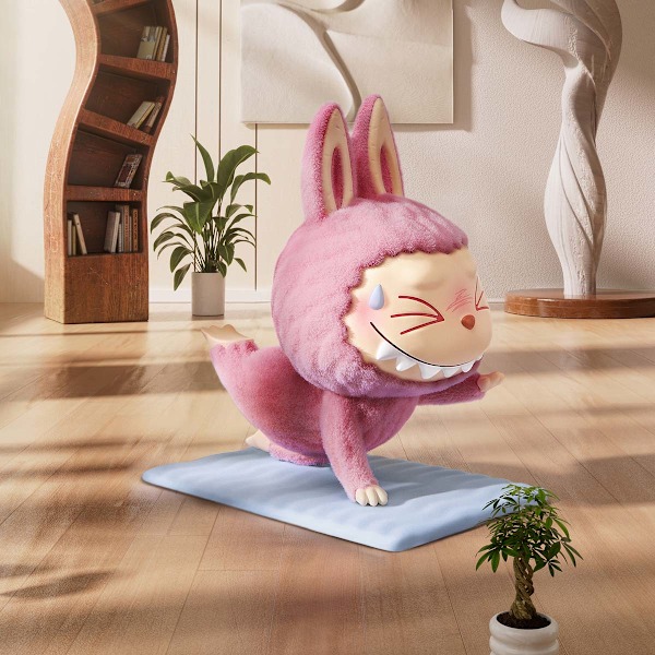 POP Mart The Monsters Lazy Yoga Series Figures Vinyl Plush Blind Box