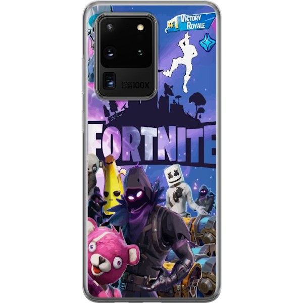 Samsung Galaxy S20 Ultra Genomskinligt Skal Fortnite