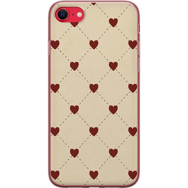 Apple iPhone 7 Läpinäkyvä kuori Sydänverkko
