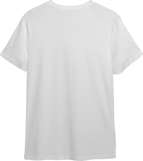 T-shirt til Voksen Hvid Medium Grå og sorte spidse linjer, der stråler ud fra et fælles centrum hvid M