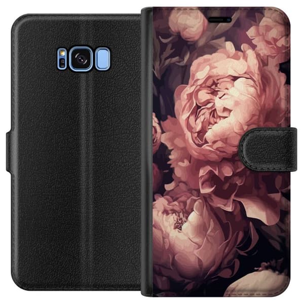 Kompatibelt Lommeboketui til Samsung Galaxy S8 Blomster