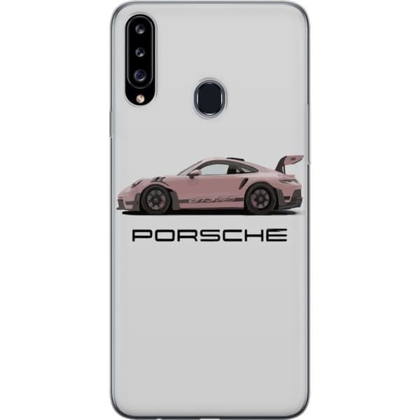Kompatibelt Mobildeksel til Samsung Galaxy A20s Porsche 911 Pink