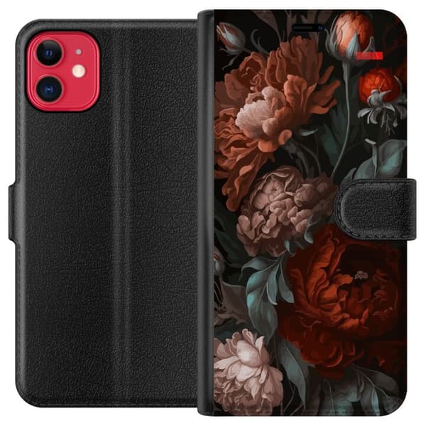 Yhteensopiva Lompakkokotelo Apple iPhone 11 Blommor