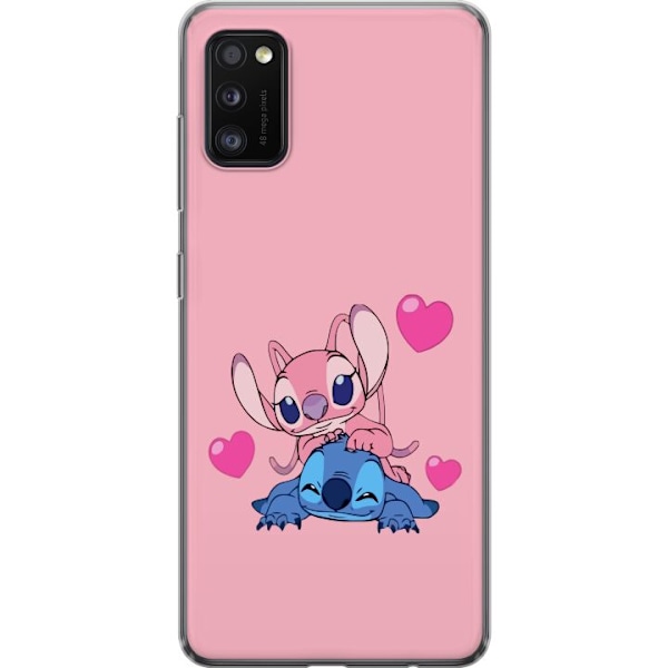 Samsung Galaxy A41 Gjennomsiktig deksel Valentinsdag Stitch