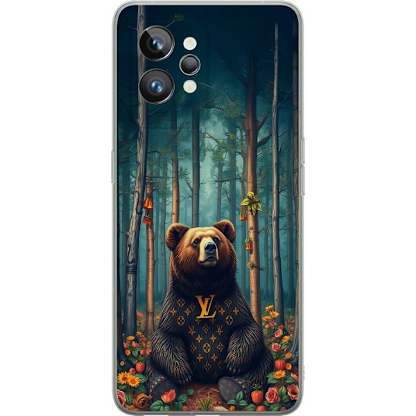 Realme GT2 Pro Läpinäkyvä kuori LV karhu metsässä