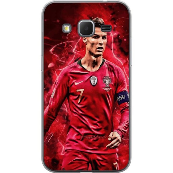 Samsung Galaxy Core Prime Genomskinligt Skal Ronaldo Skills – CR7 Design för Äkta Supporters