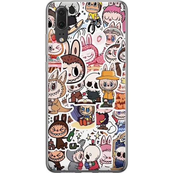 Huawei P20 Läpinäkyvä kuori Labubu All-Stars – POP MART Erikoispainos