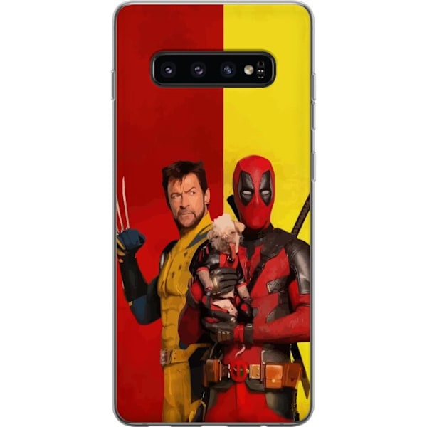 Samsung Galaxy S10 Läpinäkyvä kuori Deadpool & Wolverine