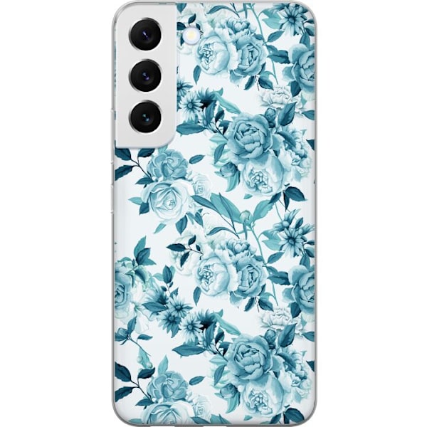 Samsung Galaxy S22+ 5G Genomskinligt Skal Blommor