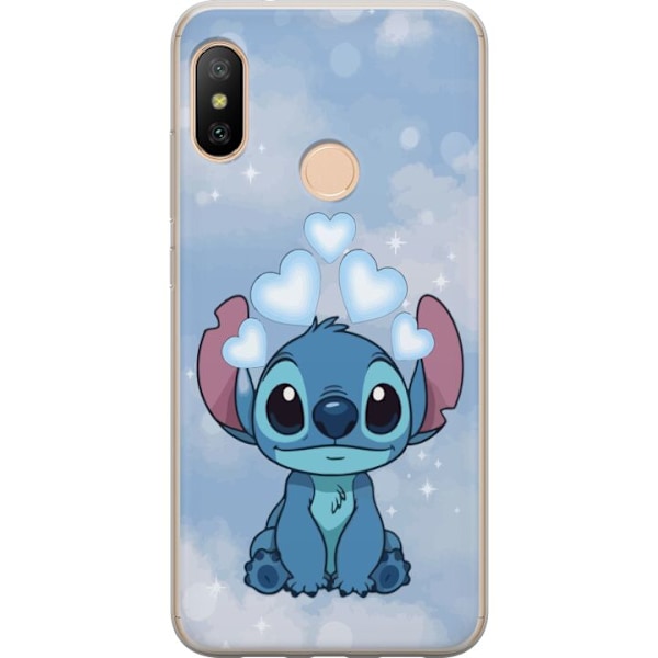 Xiaomi Redmi 6 Pro Läpinäkyvä kuori Stitch Hyppäävä Ilo - Hauska Suunnittelu Lahjalle