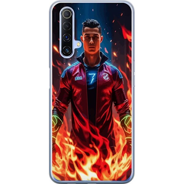 Realme X50 5G Gjennomsiktig deksel Ronaldo Inferno - fotballhe