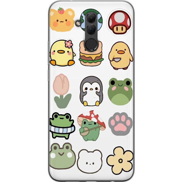 Huawei Mate 20 lite Genomskinligt Skal Kawaii Friends – söt