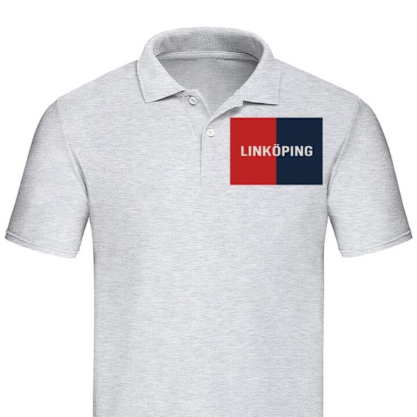 Piké för Vuxen | Elegant Pikétröja Linköping – Hockey Grå XX-Large