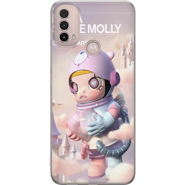 Motorola Moto E40 Läpinäkyvä kuori Mega Space Molly Care Bears Series - Share Bear Edition