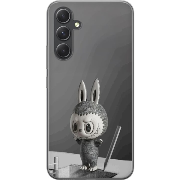 Samsung Galaxy S24 FE Läpinäkyvä kuori Pop Mart MEGA LABUBU LABUBU Sketch 1000%