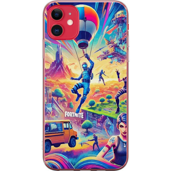 Apple iPhone 11 Gennemsigtig cover Fortnite vs Minecraft