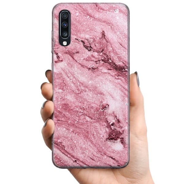 Samsung Galaxy A70 TPU Mobildeksel rosa