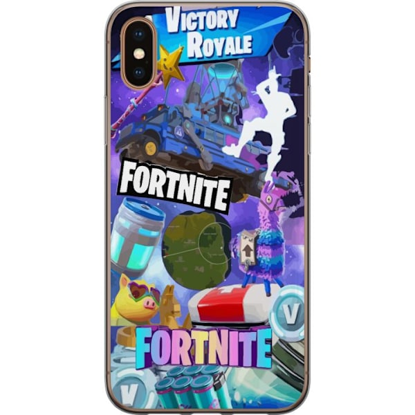 Apple iPhone XS Max Läpinäkyvä kuori Fortnite