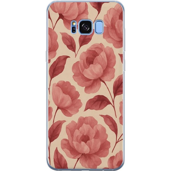 Samsung Galaxy S8 Läpinäkyvä kuori Ruusun Kukinta