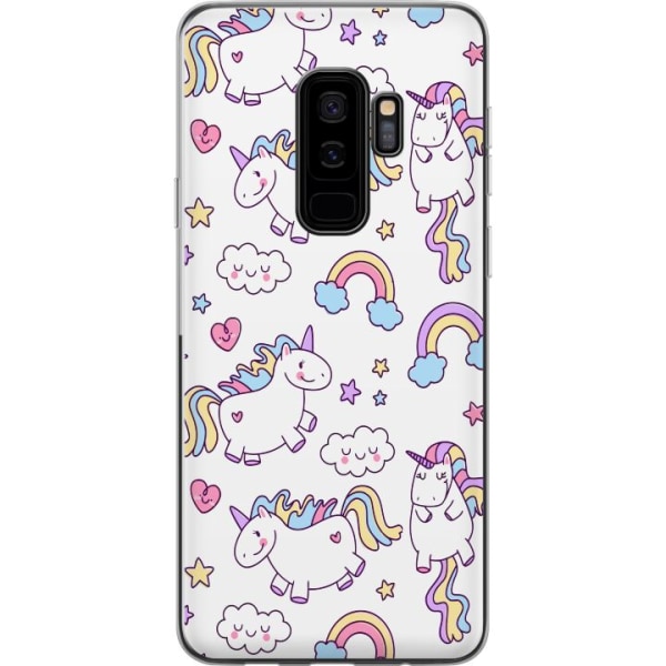Samsung Galaxy S9+ Gennemsigtig cover Unicorn Mønster