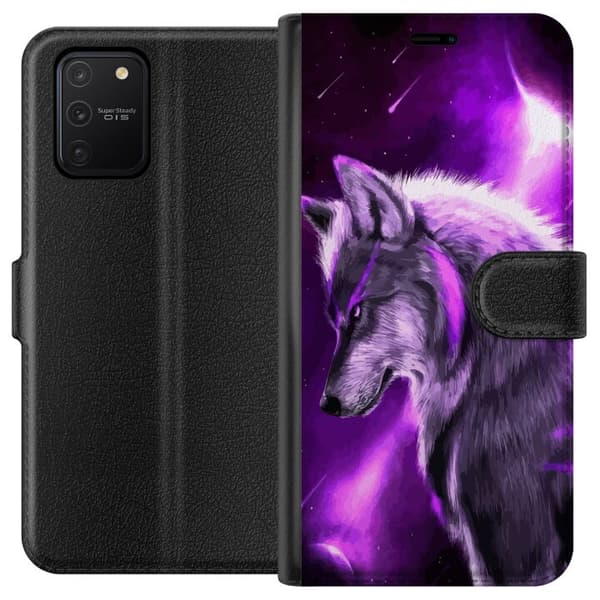 Kompatibel Tegnebogsetui til Samsung Galaxy S10 Lite Lilla Varg