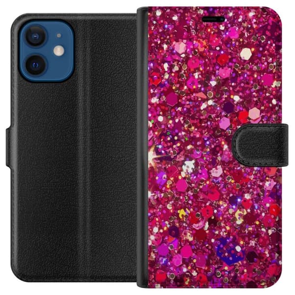 Yhteensopiva Lompakkokotelo Apple iPhone 12 mini Glitter