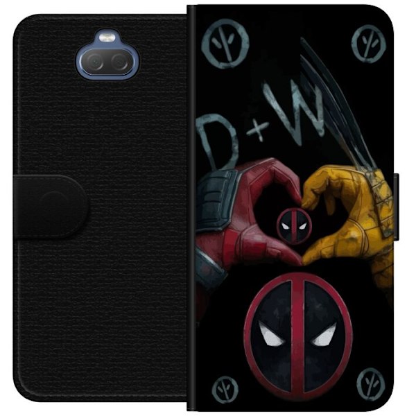 Sony Xperia 10 Plånboksfodral Deadpool & Wolverine Kärlek