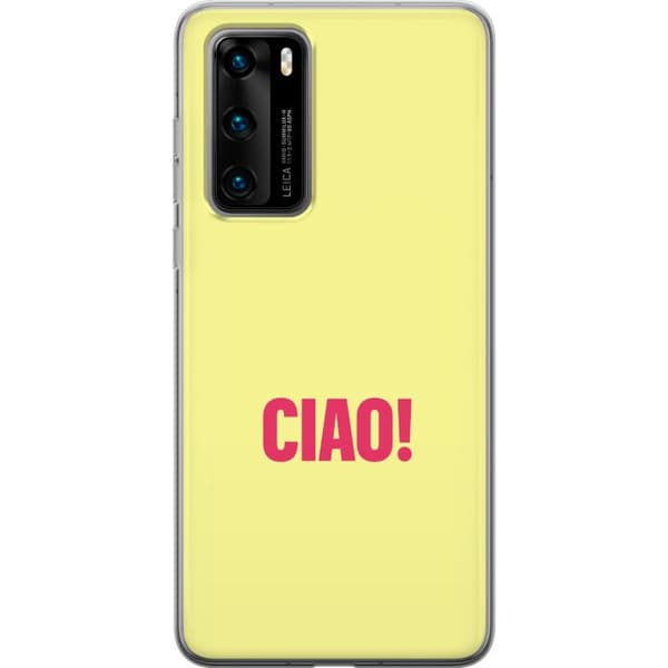 Kompatibelt Mobildeksel til Huawei P40 Rosa CIAO gul