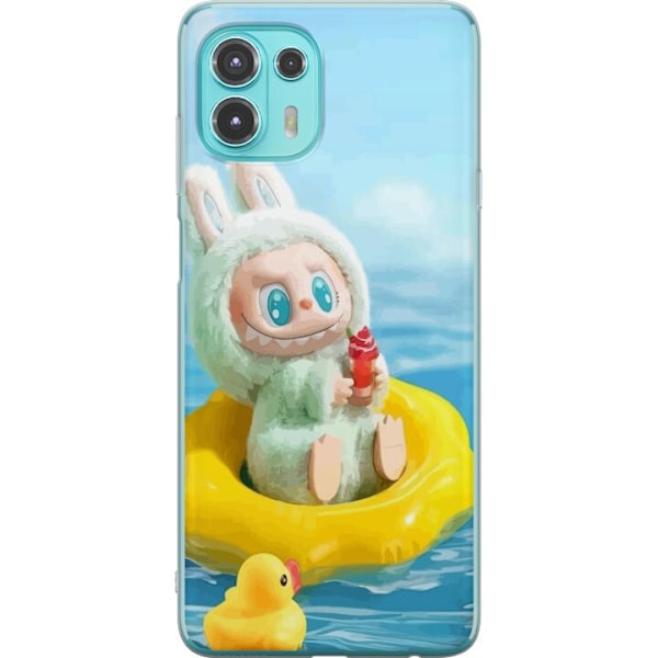 Motorola Edge 20 Lite Läpinäkyvä kuori Labubu Macaron-sarja
