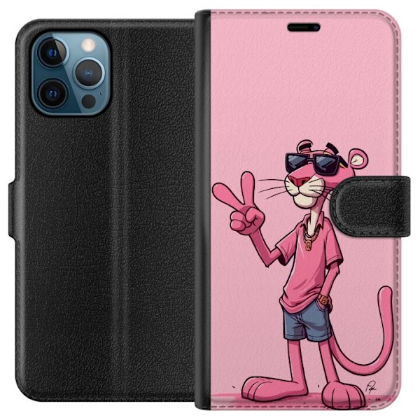 Apple iPhone 12 Pro Tegnebogsetui Pink Panter Peace