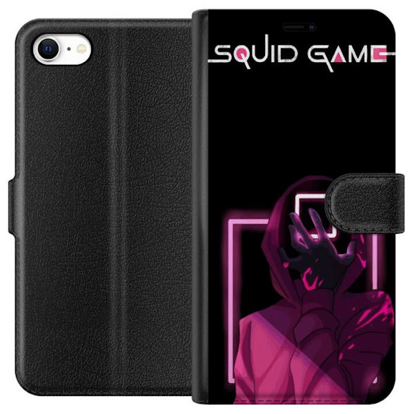 Apple iPhone 6s Plånboksfodral Squid Game Tema Populär Serie Motiv Grafiskt Ikoniskt Design Asiatisk Popkultur Spänning Drama