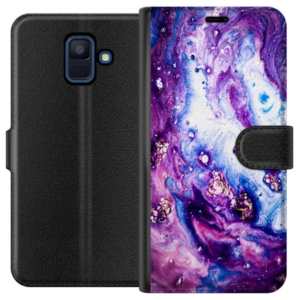 Samsung Galaxy A6 (2018) Tegnebogsetui Galakse Marmor