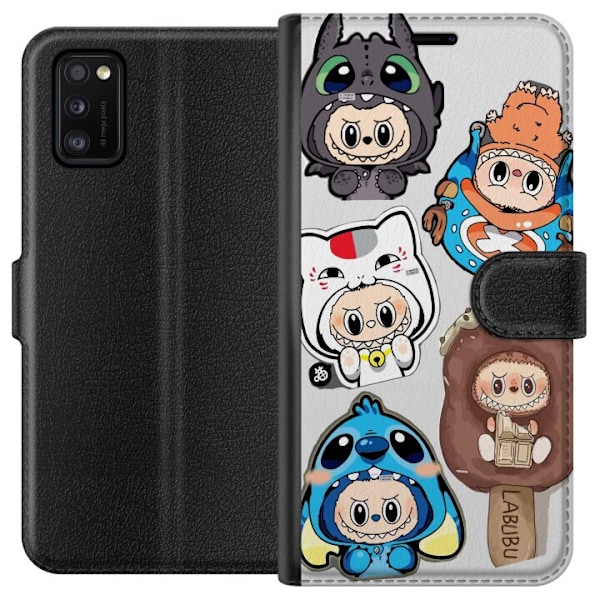 Samsung Galaxy A41 Lompakkokotelo Labubu hahmokokoelma - Pop M