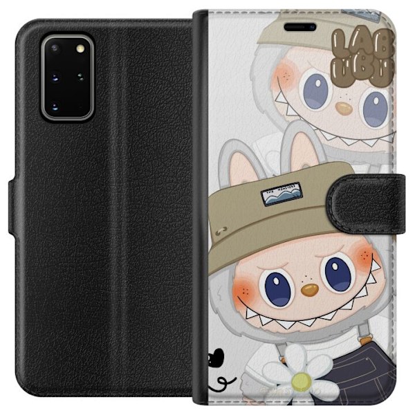 Samsung Galaxy S20+ Plånboksfodral Labubu Minimal Mood – Enkel och stilren monsterdesig