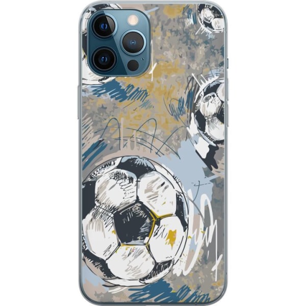 Apple iPhone 12 Pro Max Gennemsigtig cover Fodbold