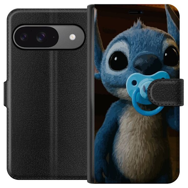 Google Pixel 9 Lompakkokotelo Stitch & Napp - vauvateema söp