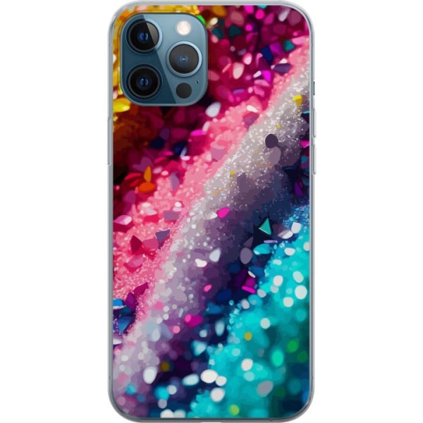 Apple iPhone 12 Pro Gennemsigtig cover Glitter