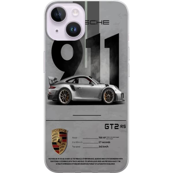 Kompatibelt Mobildeksel til Apple iPhone 14 Porsche 911