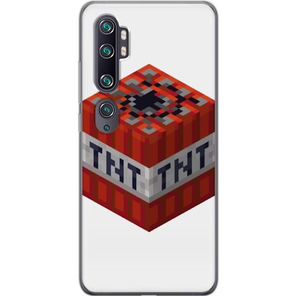 Xiaomi Mi Note 10 Läpinäkyvä kuori Minecraft TNT