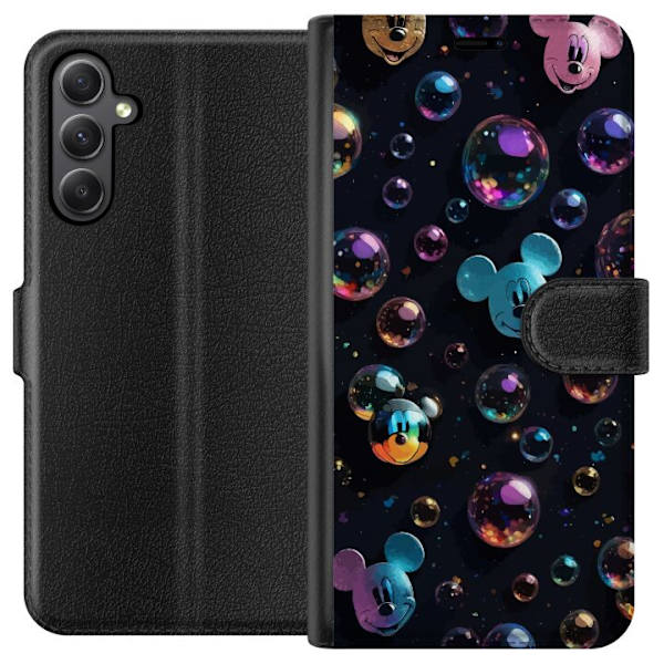 Samsung Galaxy S23 FE Tegnebogsetui  Mickey Mouse Disney Bobler Design Sjovt Motiv Populær Disneyfigur Tegneserie Børneklassiker