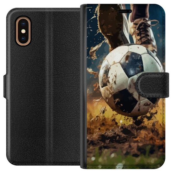 Apple iPhone XS Max Lommeboketui Fotball